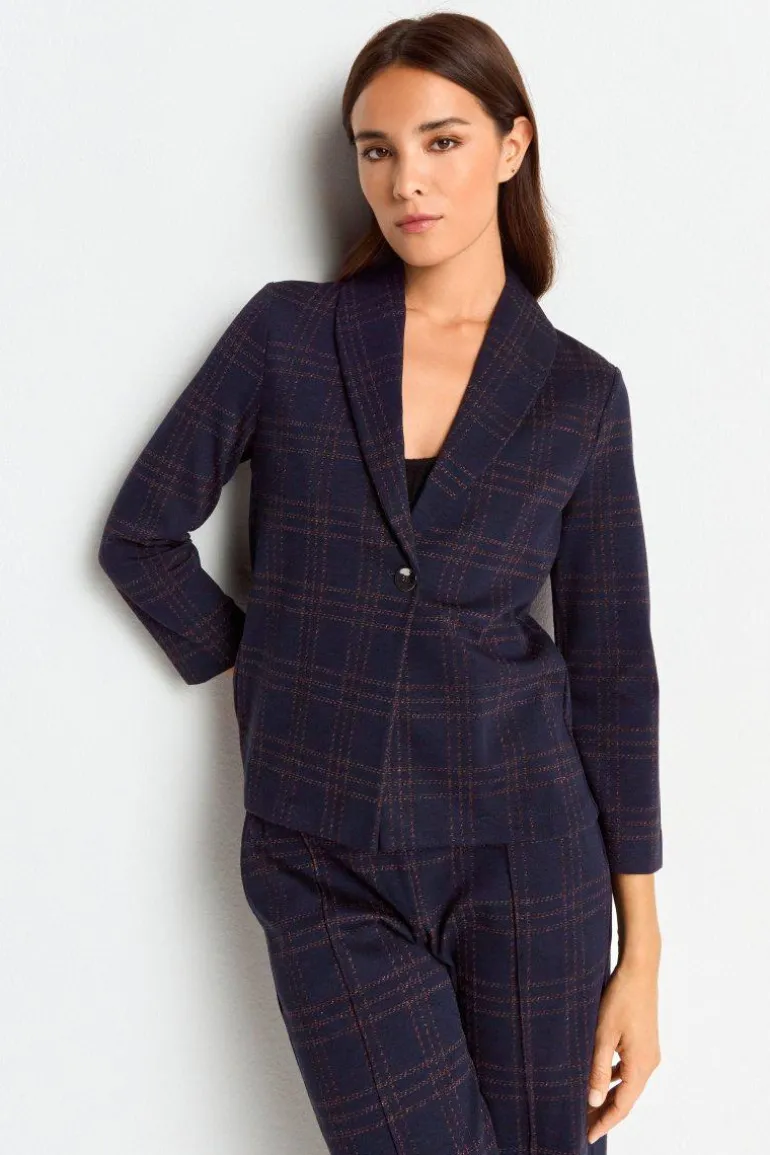 Blazer Mit Karomuster