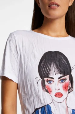 Crinkle-T-Shirt