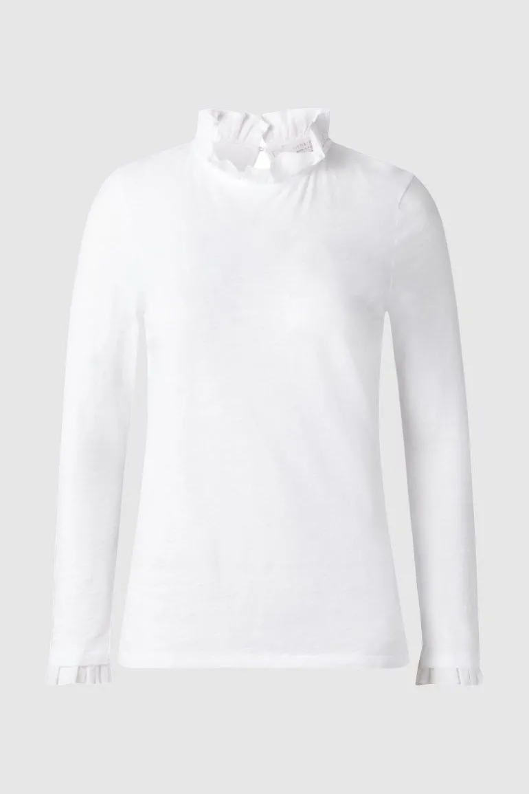 Longsleeve Mit Frill-Kragen