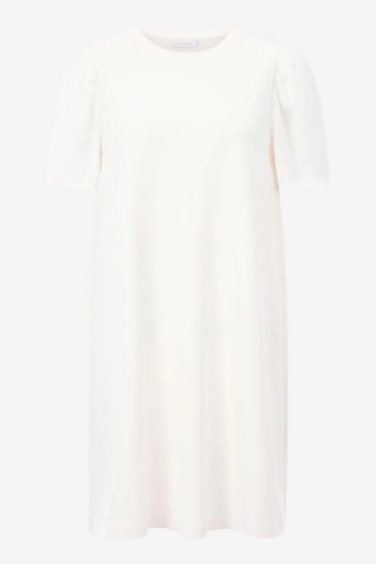 Minikleid Mit Seidigen Puffärmeln