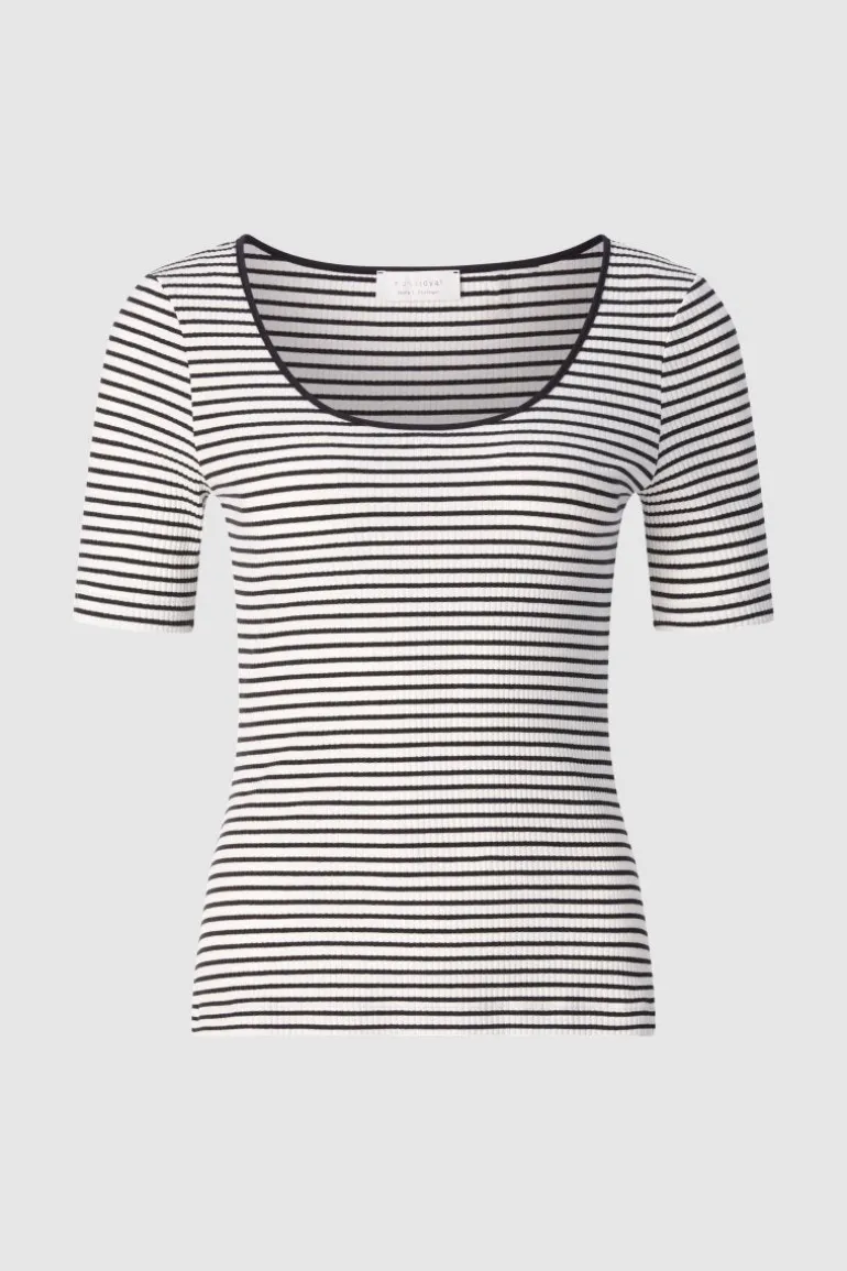 Rib-Shirt Aus Baumwolle