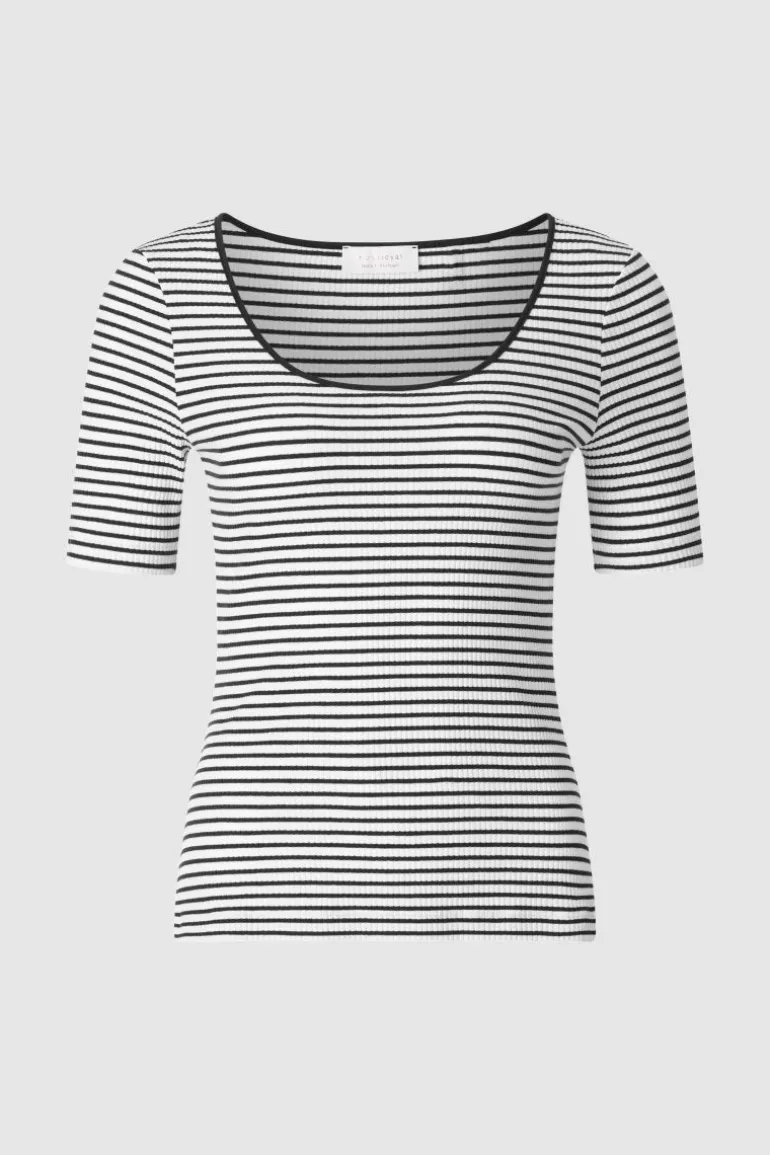 Rib-Shirt Aus Baumwolle