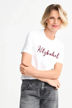 T-Shirt Mit Flockdruck