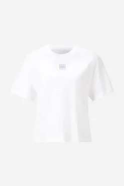 T-Shirt Mit Logostickerei