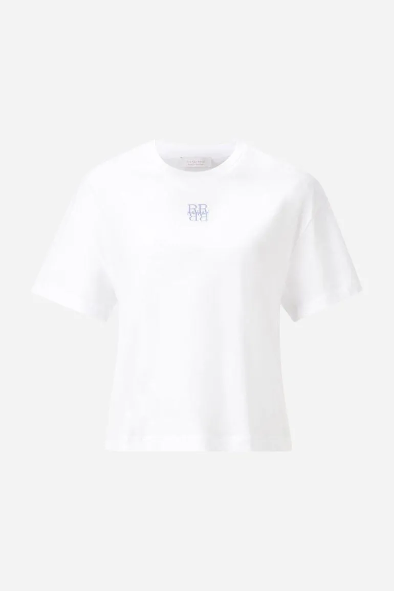 T-Shirt Mit Logostickerei