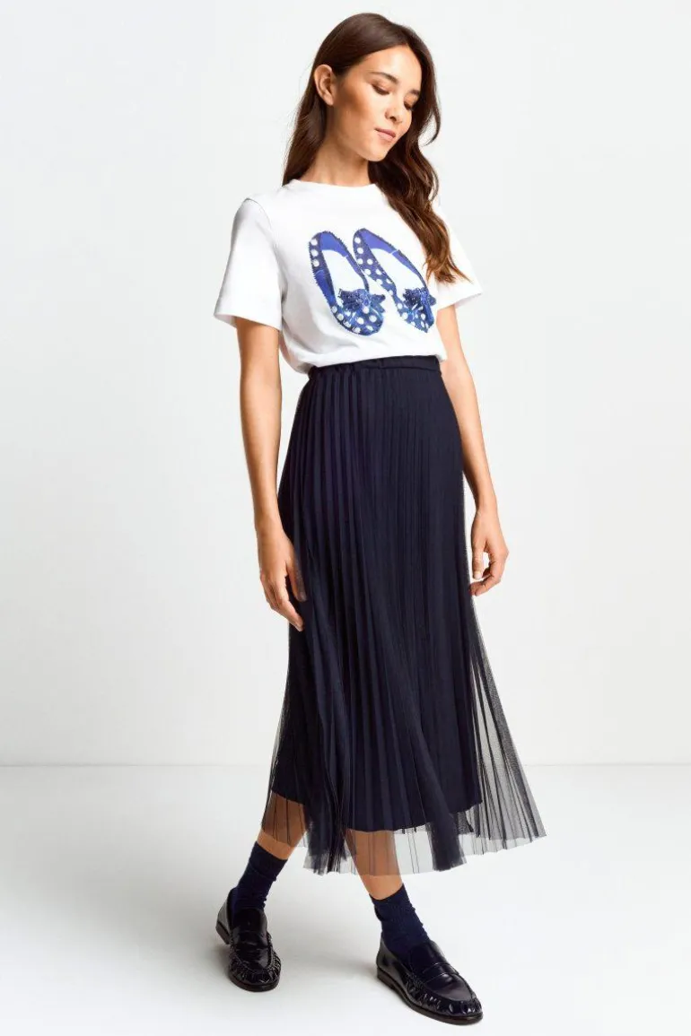 T-Shirt Mit Strassdetails