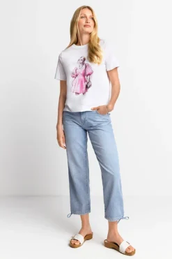 T-Shirt Mit Strassverzierung